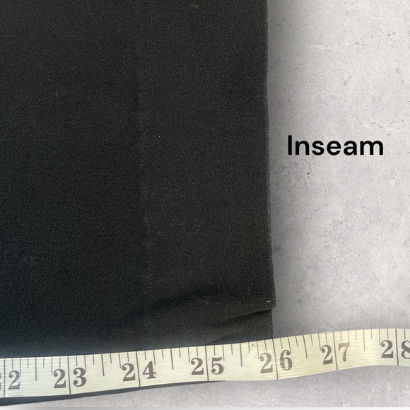 Talbots Chatham Ankle Pants Womens 10 Black Cotton Blend Side Zip Straight Leg - Picture 7 of 7